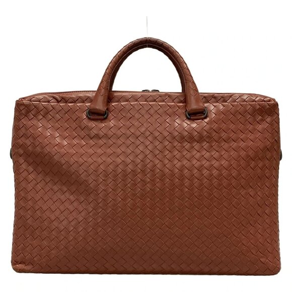 BOTTEGA VENETA Intrecciato - Red Leather Business Bag 723-082325 - Picture 2 of 14